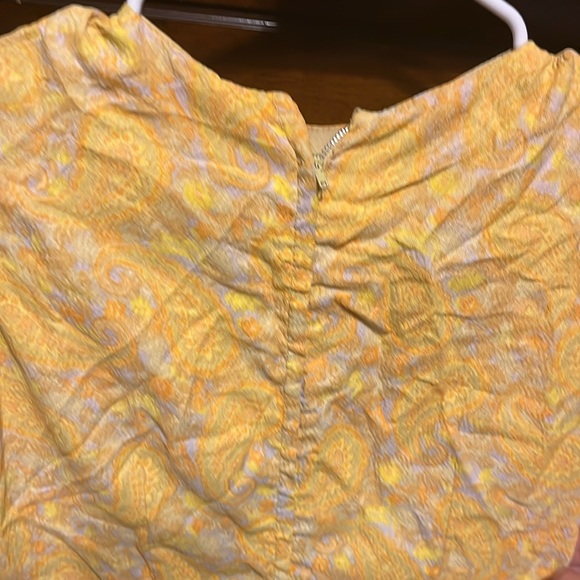 Women’s Vintage Yellow Handmade Sun Dress - Picture 3 of 5